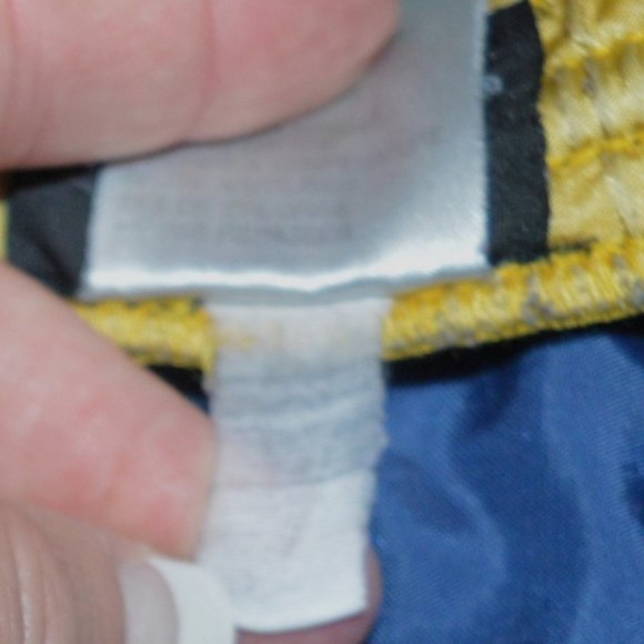 Vintage Silky Diadora Boxing Running Elastic Drawstring Blue Gold Shorts Large - Picture 7 of 7